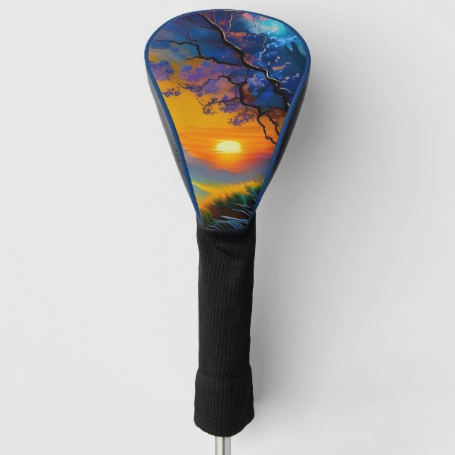Gorgeous Sunrise over pond  Golf Head Cover (Front)
