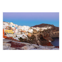Gorgeous Sunset Ccolors in Santorini, Greece