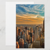 Gorgeous Sunset in Manhattan, New York City (Front/Back)