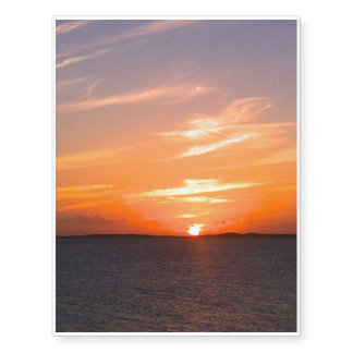 Gorgeous Sunset | Turks and Caicos Photo Temporary Tattoos