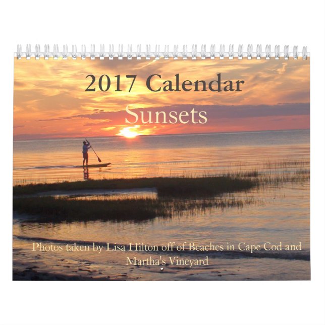 Gorgeous Sunsets 2017 Calendar (Cover)