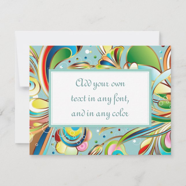 Gorgeous Swirling Flowers (Front)