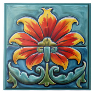 Gorgeous Talavera Image Ceramic Tile