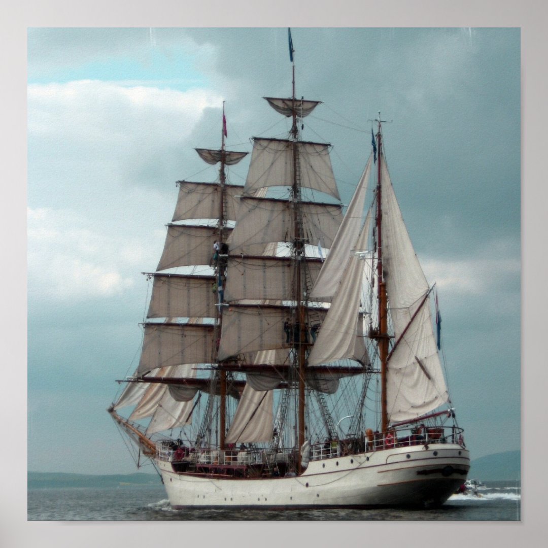 Gorgeous Tall Ship Poster 