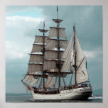 Gorgeous Tall Ship Poster at Zazzle