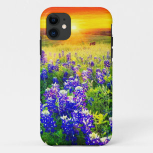 gorgeous Texas bluebonnets iPhone 11 Case