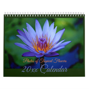 Gorgeous Tropical Flowers Calendar