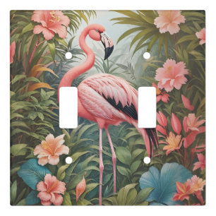 Gorgeous Tropical Pink Flamingo Bird Light Switch Cover