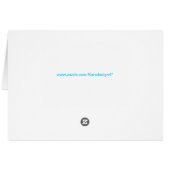 Gorgeous Turquoise Wave Cards (Back Horizontal)