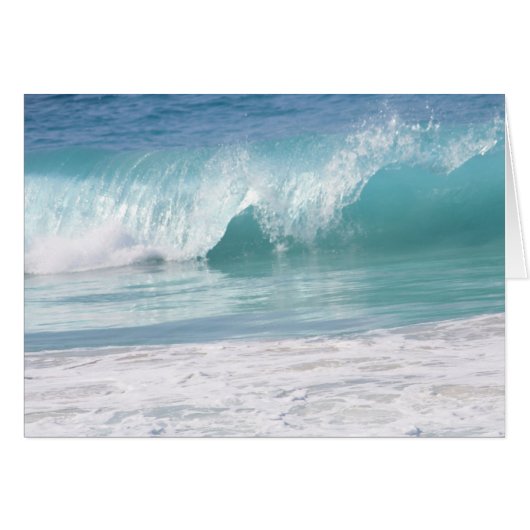 Gorgeous Turquoise Wave Cards (Front Horizontal)