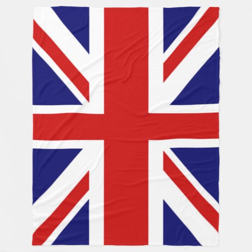 U.k Flag the union jack Fleece Blanket Zazzle