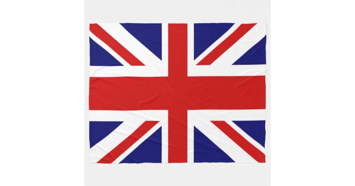 U.k Flag the union jack Fleece Blanket Zazzle