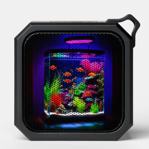 Gorgeous Ultraviolet Fish Aquarium  Vibrant Coral Bluetooth Speaker