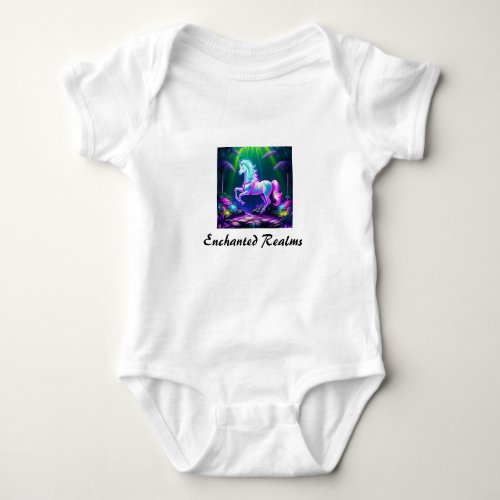 Gorgeous Unicorn Design Baby Bodysuit