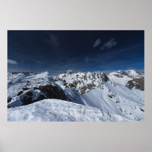 Gorgeous view from mountain Viševnik, Slovenia Poster