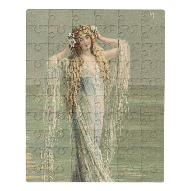Gorgeous Vintage Sea Goddess Jigsaw Puzzle (Puzzle Vertical)