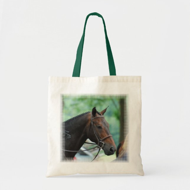 Gorgeous Warmblood Horse Small Tote Bag (Front)