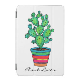 Gorgeous Watercolor Cactus In Beautiful Pot iPad Mini Cover