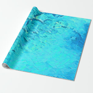 Gorgeous Watercolor Tropical Ocean Theme Design Wrapping Paper