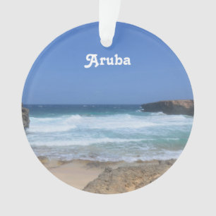 Gorgeous Waves Crashing in Aruba Ornament