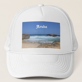 Gorgeous Waves Crashing In Aruba Trucker Hat by GoingPlaces at Zazzle