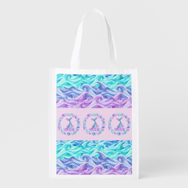Gorgeous Waves & Mermaid Tails - Tote Bag (Front)