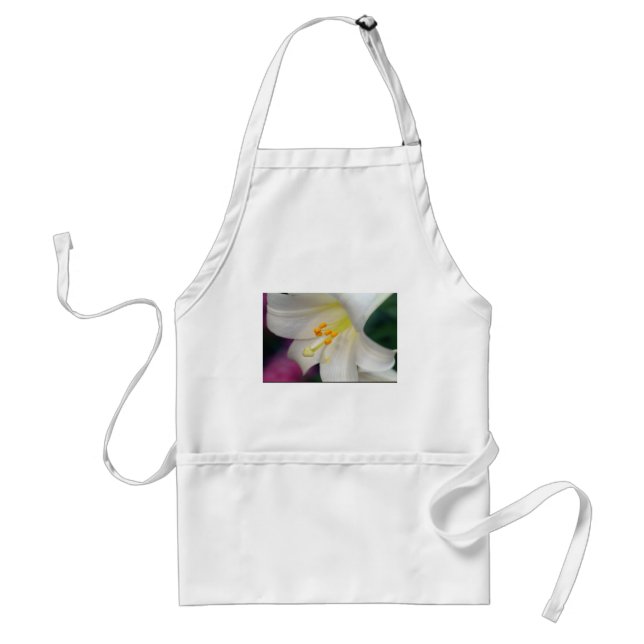 Gorgeous While Lily Adult Apron (Front)