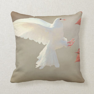 Gorgeous White Dove Cushion
