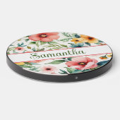 Gorgeous wireless charger floral personalized (Front 2)