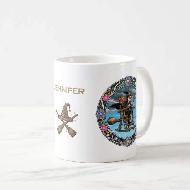 Gorgeous Witch Pilot Coffee Mug (Front Right)