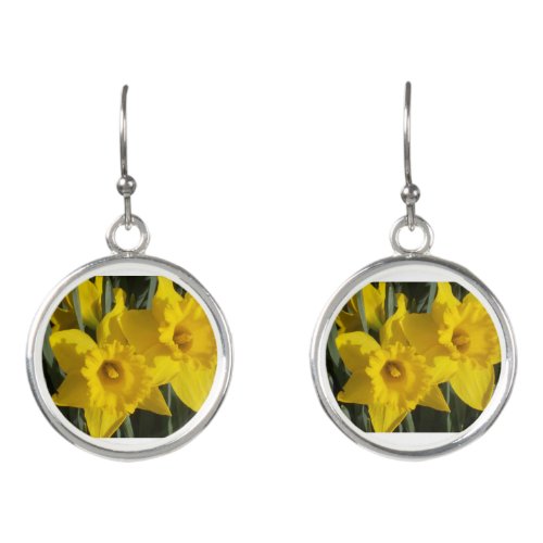 Gorgeous Yellow Daffodils Earrings