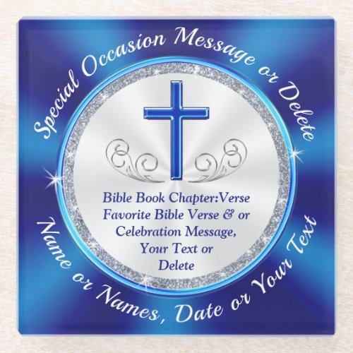 Gorgeous yet Cheap Christian Gifts Buy 1 or Set  Glass Coaster