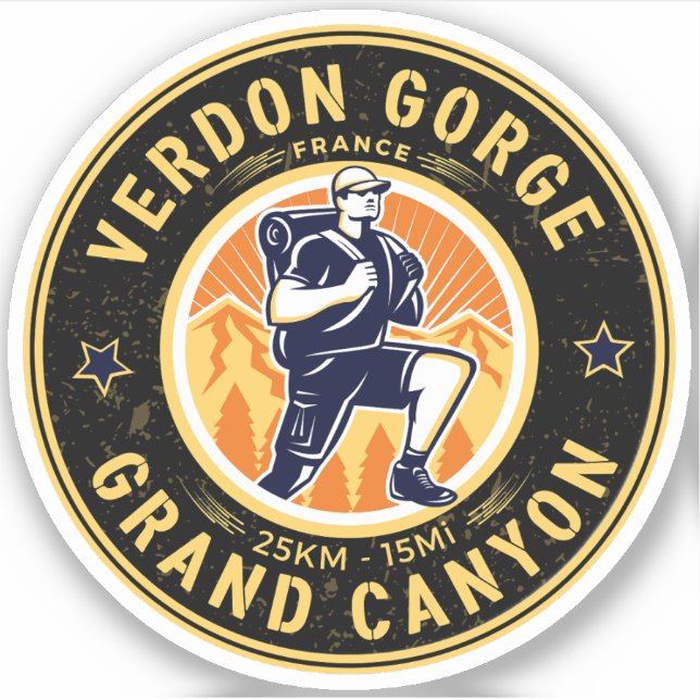 Gorges du Verdon - grand canyon Sticker (Front)
