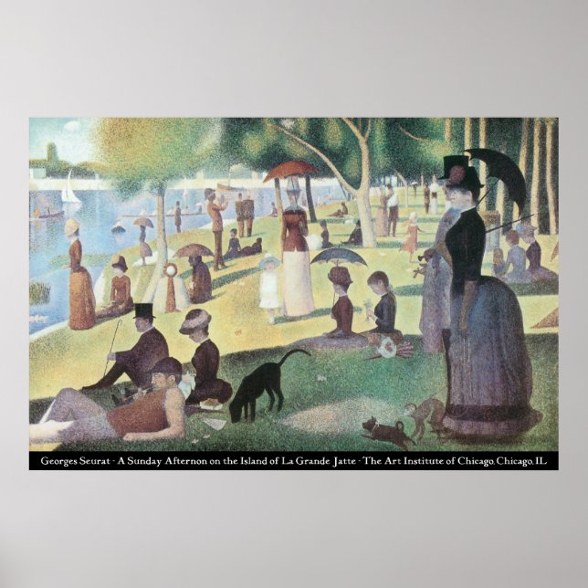 Gorges Seurat - Sunday Afternoon Poster (Front)