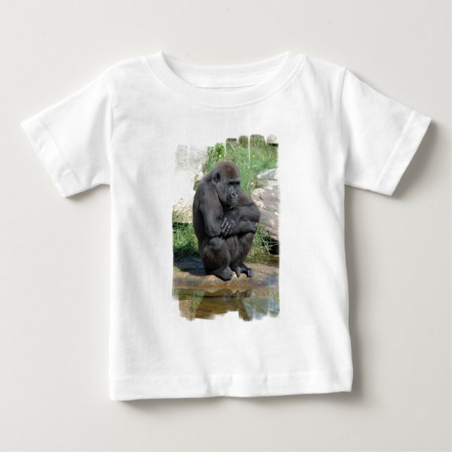 Gorila Sitting Infant T-Shirt (Front)