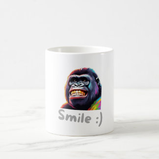 Gorila smiling coffee mug