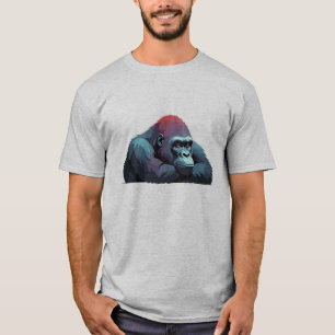 Gorilla Adorable Cute Animal Sleeping Relaxing Fun T-Shirt