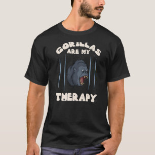 Gorilla Animal Quote Monkey Habitat Silverback Wes T-Shirt