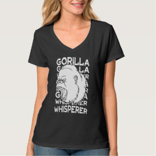 Gorilla Animal Quote Monkey Habitat Silverback Wes T-Shirt
