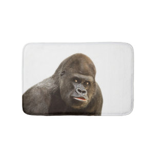 Gorilla animal wild safari jungle photo bathroom mat