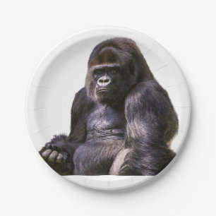 Gorilla Ape Monkey Paper Plates