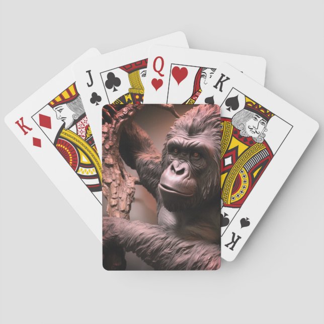 Gorilla Art Poker Cards (Back)
