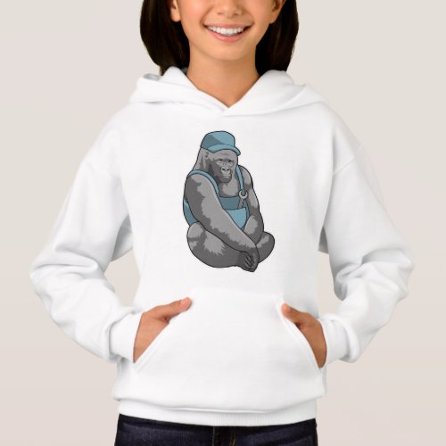 Gorilla as Craftsman with Wrench Hoodie