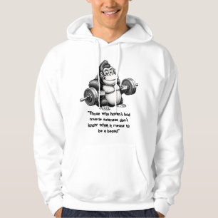Gorilla at the gym – Powerful humor Hoodie