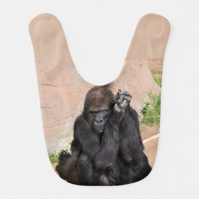 Gorilla Baby Bib (Front)