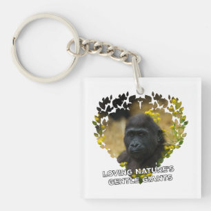 Gorilla Baby - Loving Nature's Gentle Giants Keychain