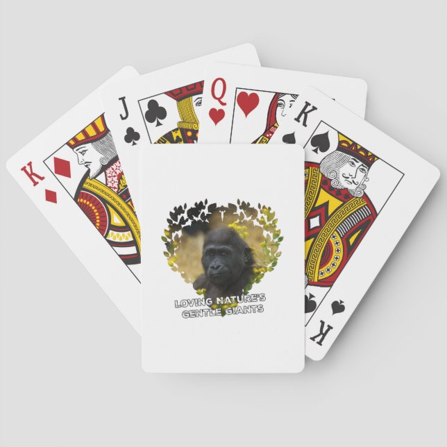 Gorilla Baby - Loving Nature's Gentle Giants Poker Cards (Back)