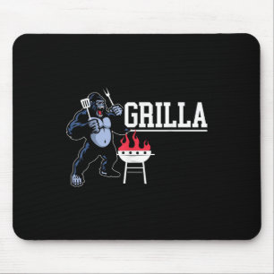 Gorilla Bbq Grilla Grilling Grillmaster Barbecue Mouse Pad