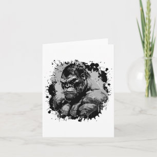 Gorilla Beast Muscles Workout Bodybuilding Boxing Card