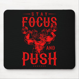 Gorilla Beast Quote Workout Fitness Bodybuilding G Mouse Pad